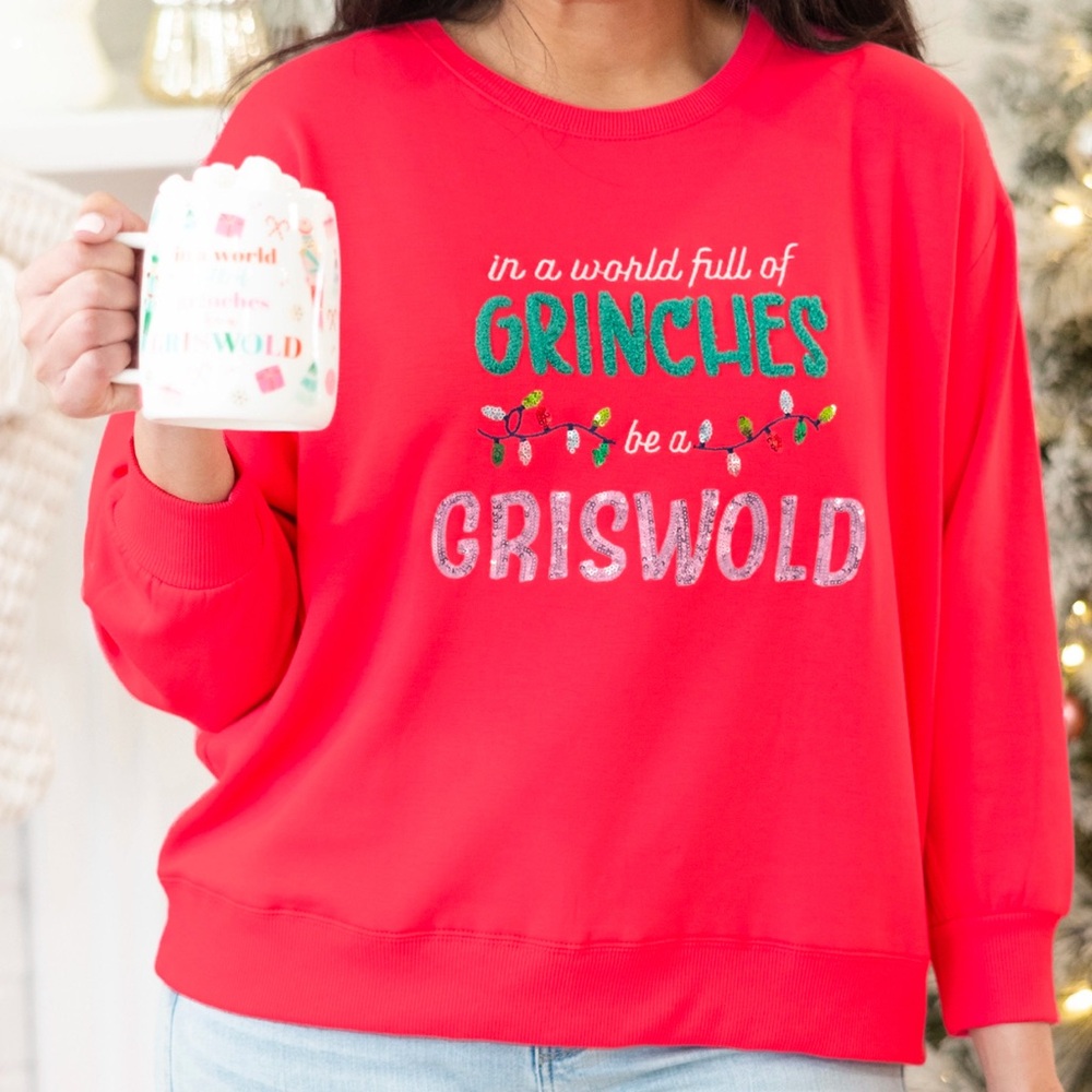 NWT Mary Square In a world full of Grinches be a Griswold sweatshirt